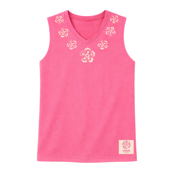 Fleur V-Neck Muscle Tee