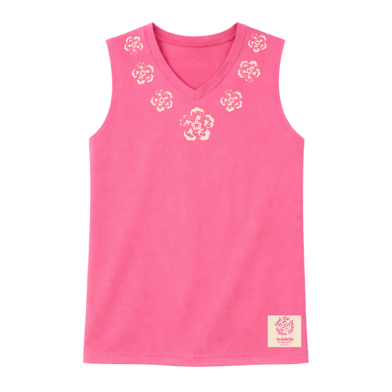 Fleur V-Neck Muscle Tee