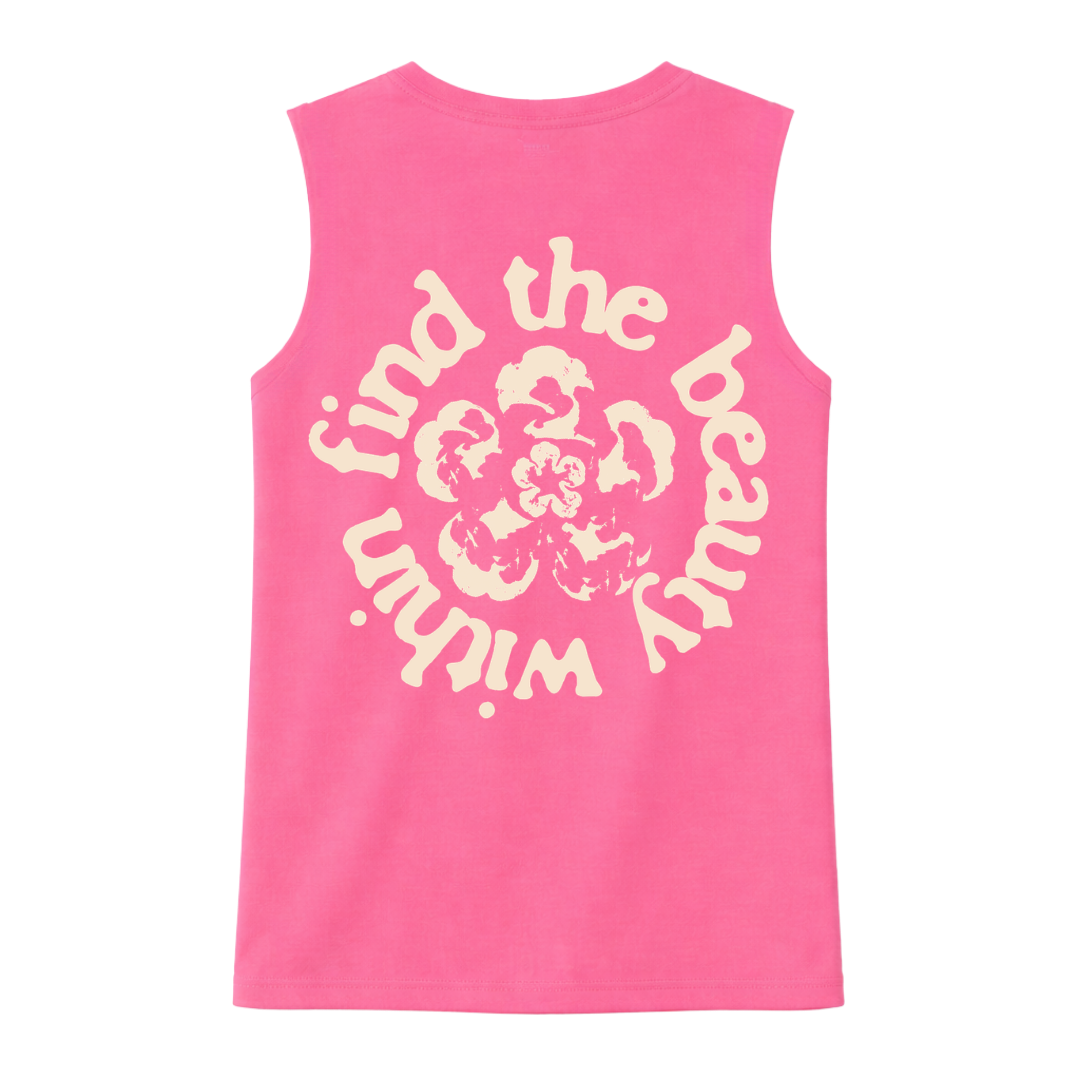 Fleur V-Neck Muscle Tee