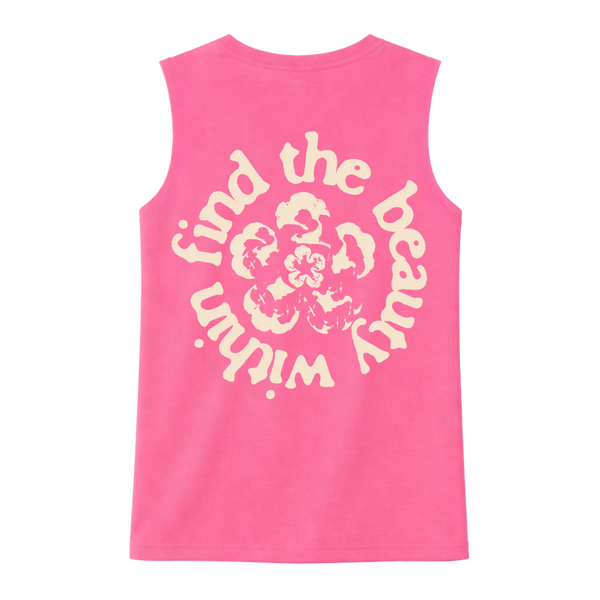 Fleur V-Neck Muscle Tee