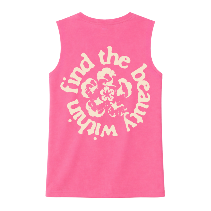 Fleur V-Neck Muscle Tee