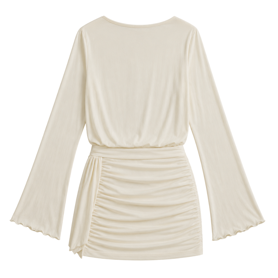 Amalfi Mini Beach Dress Coconut Milk / L